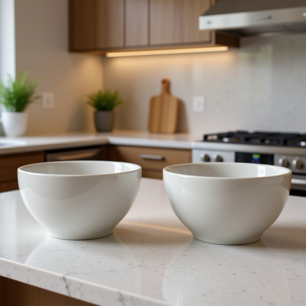 Pottery Barn Great White Coupe 6.25” Cereal Bowl Set of 2 NWOB Discontinued RARE